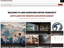 Tablet Screenshot of landsurveyorsunited.com